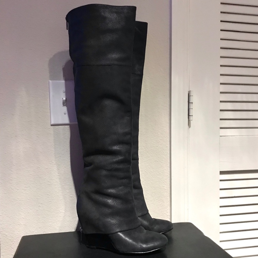 Over the Knee Leather Boots